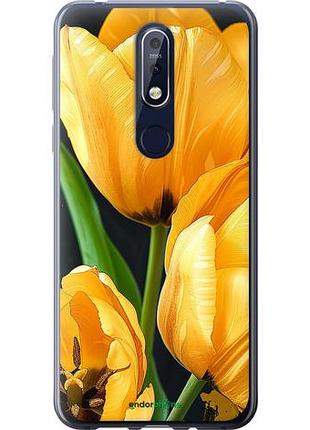 Чехол на nokia 7.1 желтые тюльпаны "5991u-1593-10746"