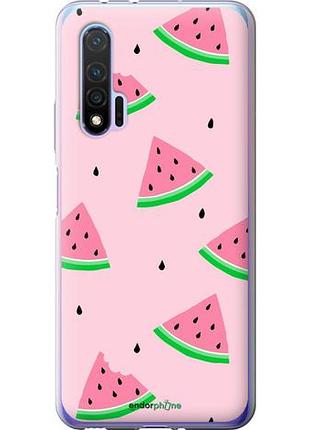 Чехол на huawei nova 6 розовый арбуз "4314u-1821-10746"