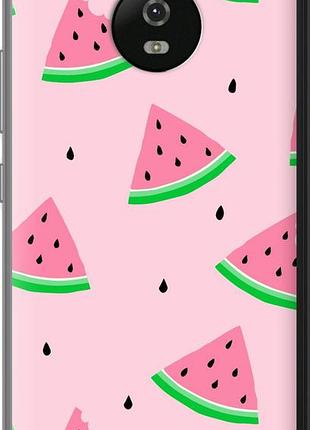 Чехол на motorola moto g5 розовый арбуз "4314u-832-10746"
