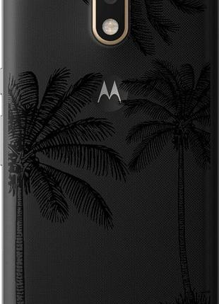 Чехол на motorola moto g4 пальмы1 "4634u-511-10746"