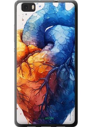 Чохол на huawei ascend p8 lite арт-серце "6034u-126-10746"
