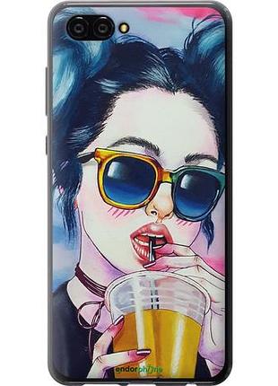 Чохол на huawei nova 2s арт-дівчина в окулярах "3994u-1388-10746"