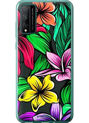 Чехол на huawei honor play 4t pro тропические цветы 1 "4753u-1914-10746"