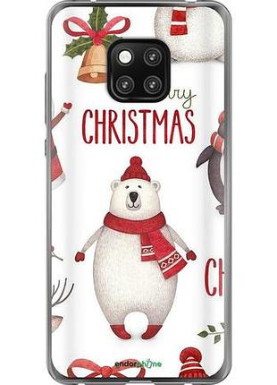 Чехол на huawei mate 20 pro merry christmas "4106u-1567-10746"