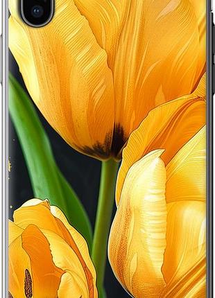 Чохол на iphone x жовті тюльпани "5991u-1050-10746"