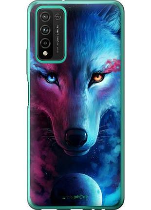 Чехол на huawei honor 10x lite арт-волк "3999u-2198-10746"