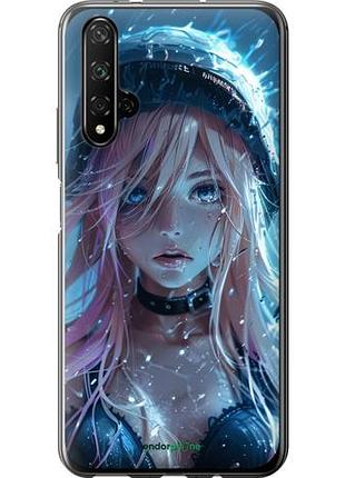 Чехол на huawei honor 20 аниме-дива под дождем "6120u-1697-10746"