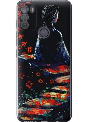 Чехол на motorola g50 мечтательная девушка "6042u-2354-10746"