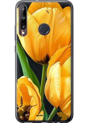 Чехол на huawei p40 lite e желтые тюльпаны "5991u-1875-10746"
