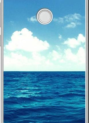 Чехол на huawei p8 lite (2017) горизонт "4417u-777-10746"