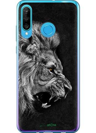 Чехол на huawei p30 lite лев "1080u-1651-10746"