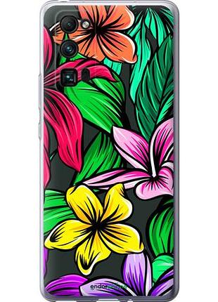 Чехол на huawei honor 30 pro тропические цветы 1 "4753u-1920-10746"
