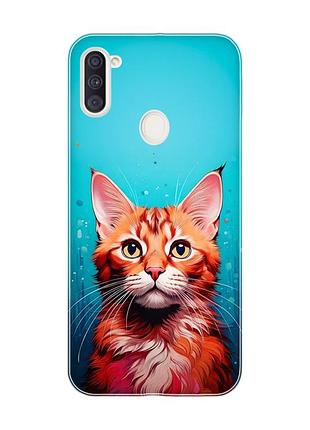 Чохол на samsung galaxy a11 кішка (принт 408)