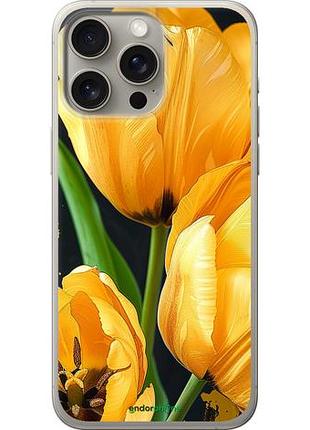 Чехол на iphone 15 pro max желтые тюльпаны "5991u-3098-10746"