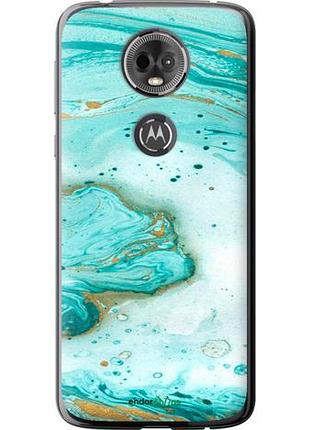 Чехол на motorola moto e5 plus мраморный "4895u-1412-10746"