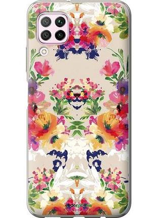 Чехол на huawei nova 6se цветочный узор "1083u-1823-10746"