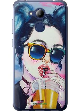 Чохол на huawei honor 6c pro арт-дівчина в окулярах "3994u-1358-10746"