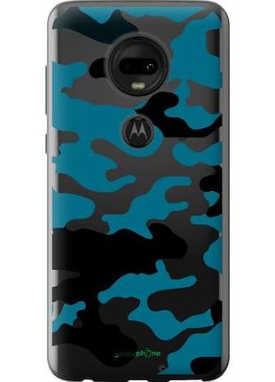 Чехол на motorola moto g7 камуфляж прозрачный фон "4877u-1614-10746"