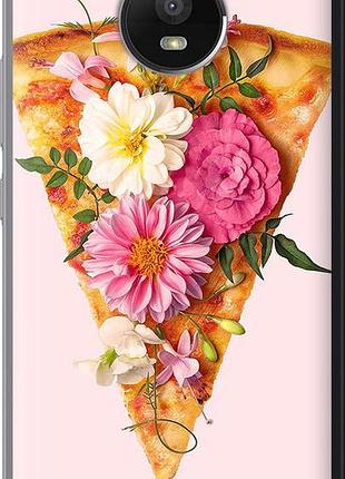 Чехол на motorola moto e4 plus pizza "4492u-1000-10746"