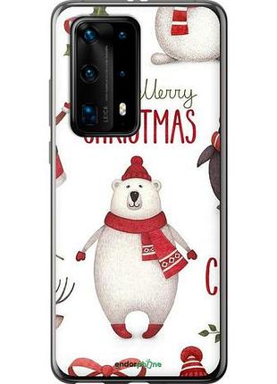 Чехол на huawei p40 pro plus merry christmas "4106u-1917-10746"