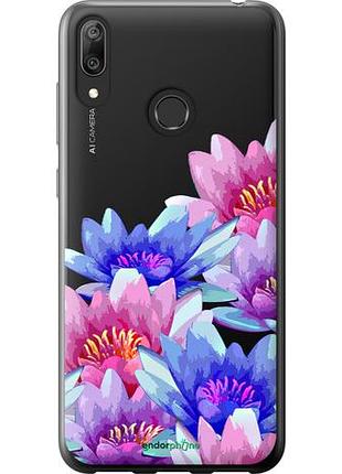 Чехол на huawei y7 2019 лотос "4862u-1638-10746"