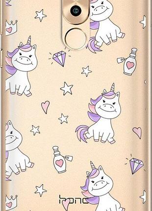 Чехол на huawei honor 6x единорожка v2 "4703u-460-10746"