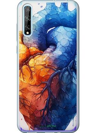 Чехол на huawei p smart s арт-сердце "6034u-1813-10746"