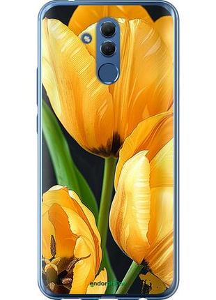 Чехол на huawei mate 20 lite желтые тюльпаны "5991u-1575-10746"