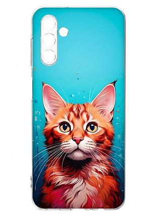 Чехол на samsung a04s/a13 5g кошка (принт 408)