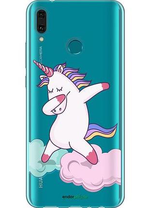 Чехол на huawei y9 2019 единорог "4702u-1602-10746"