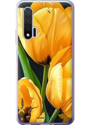 Чехол на huawei nova 6 желтые тюльпаны "5991u-1821-10746"