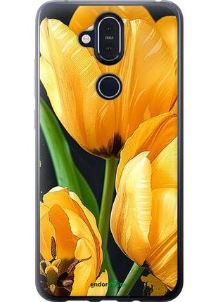 Чохол на nokia 8.1 жовті тюльпани "5991u-1620-10746"