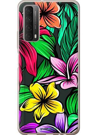 Чохол на huawei p smart 2021 тропічні квіти 1 "4753u-2100-10746"