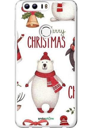 Чехол на huawei honor 8 merry christmas "4106u-351-10746"