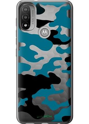 Чехол на motorola e20 камуфляж прозрачный фон "4877u-2509-10746"