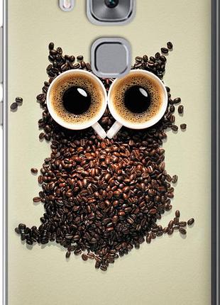 Чехол на huawei nova plus сова из кофе "777u-961-10746"