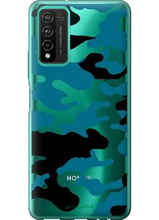 Чехол на huawei honor 10x lite камуфляж прозрачный фон "4877u-2198-10746"