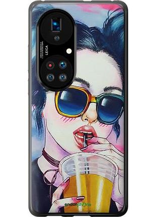 Чохол на huawei p50 арт-дівчина в окулярах "3994u-2292-10746"