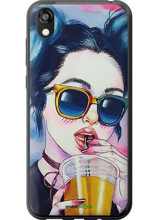 Чохол на huawei honor 8s арт-дівчина в окулярах "3994u-1679-10746"