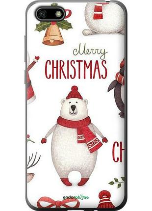 Чехол на huawei y5 2018 merry christmas "4106u-1500-10746"