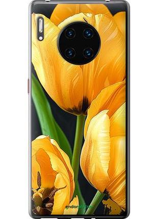 Чехол на huawei mate 30 pro желтые тюльпаны "5991u-1796-10746"