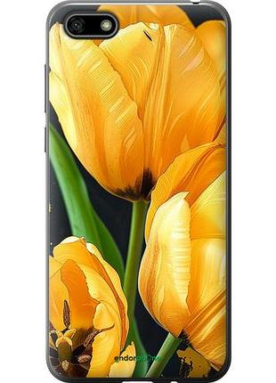 Чохол на huawei y5 2018 жовті тюльпани "5991u-1500-10746"