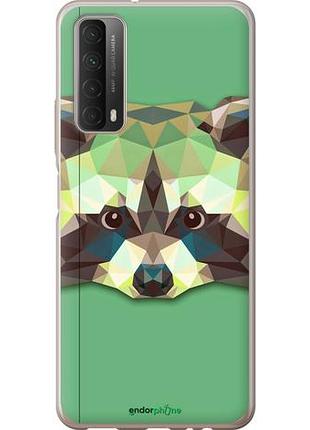 Чехол на huawei p smart 2021 енот "1217u-2100-10746"