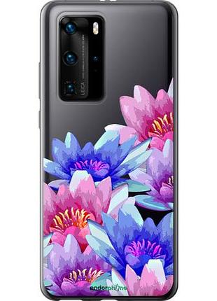 Чехол на huawei p40 pro лотос "4862u-1839-10746"