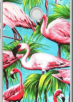 Чехол на huawei p8 lite (2017) tropical background "4016u-777-10746"