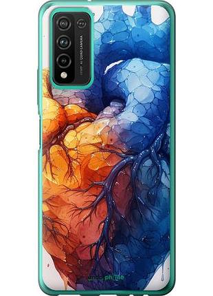 Чехол на huawei honor 10x lite арт-сердце "6034u-2198-10746"