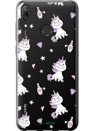 Чохол на huawei y7 2019 єдиноріжок v2 "4703u-1638-10746"