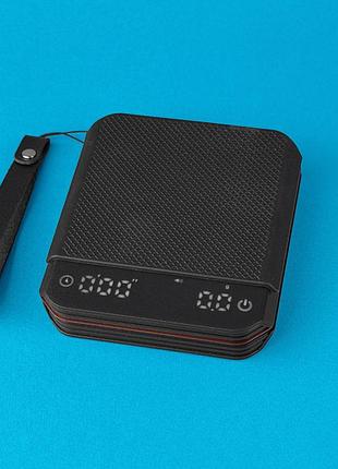 Ваги для кави coffee scale mini чорні