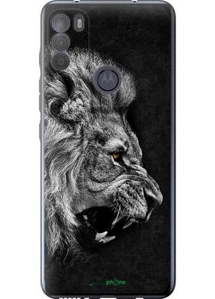 Чехол на motorola g50 лев "1080u-2354-10746"