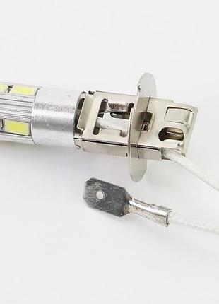 Лампа фары h3 12v - led-8+2(линза)